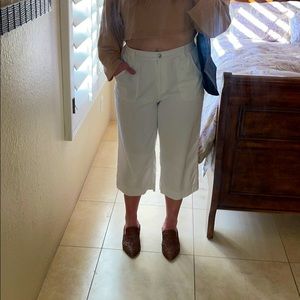 Chico’s white boho crop pant s